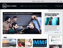 Tablet Screenshot of musicofarmenia.com